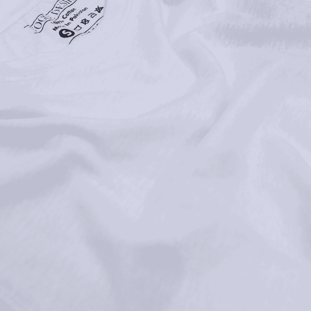 White Color T-Shirt (Extra Light Weight Slub Fabric | Inner/Bed/Night Wear) - VOGUE DESIRE