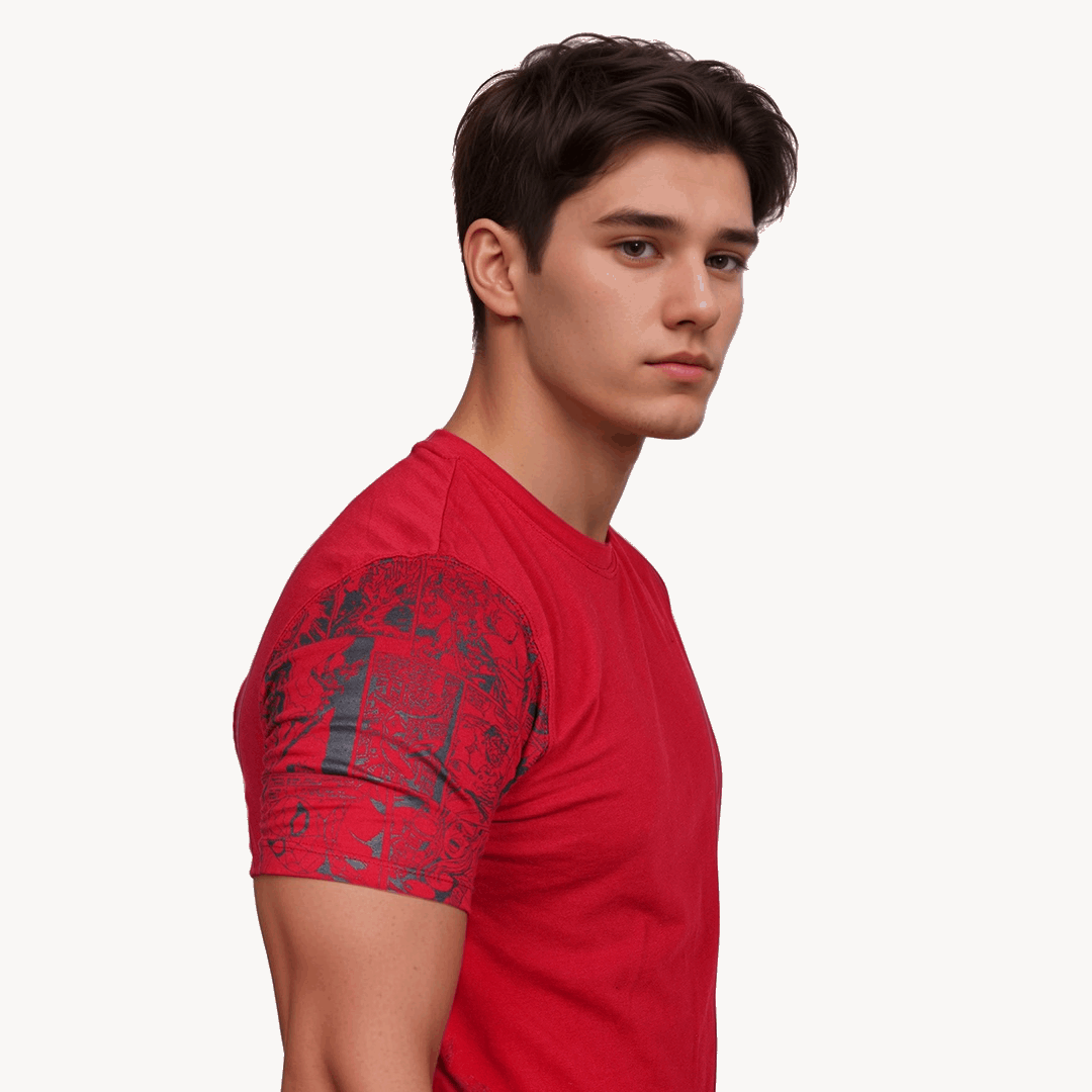Marvel Characters Maroon Color Crew Neck T-Shirt - VOGUE DESIRE