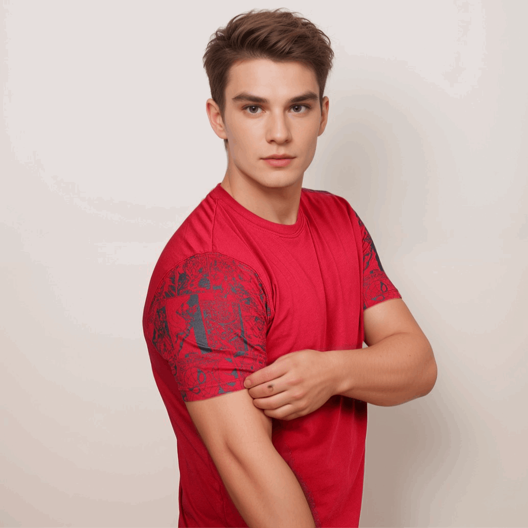Marvel Characters Maroon Color Crew Neck T-Shirt - VOGUE DESIRE