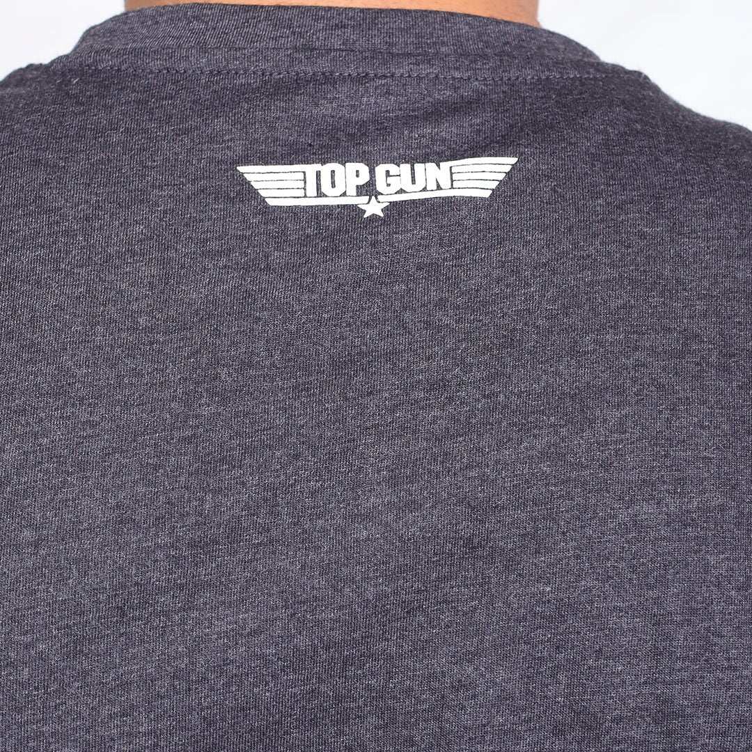 Maverick - Top Gun Charcoal Color Crew Neck T-Shirt - VOGUE DESIRE