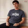 Maverick - Top Gun Charcoal Color Crew Neck T-Shirt