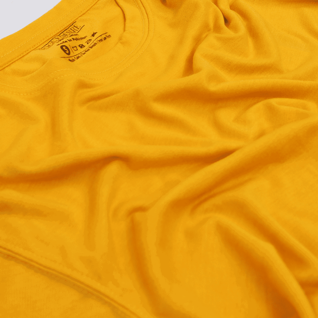 Vibrant Mustard Color Crew Neck T-Shirt - VOGUE DESIRE