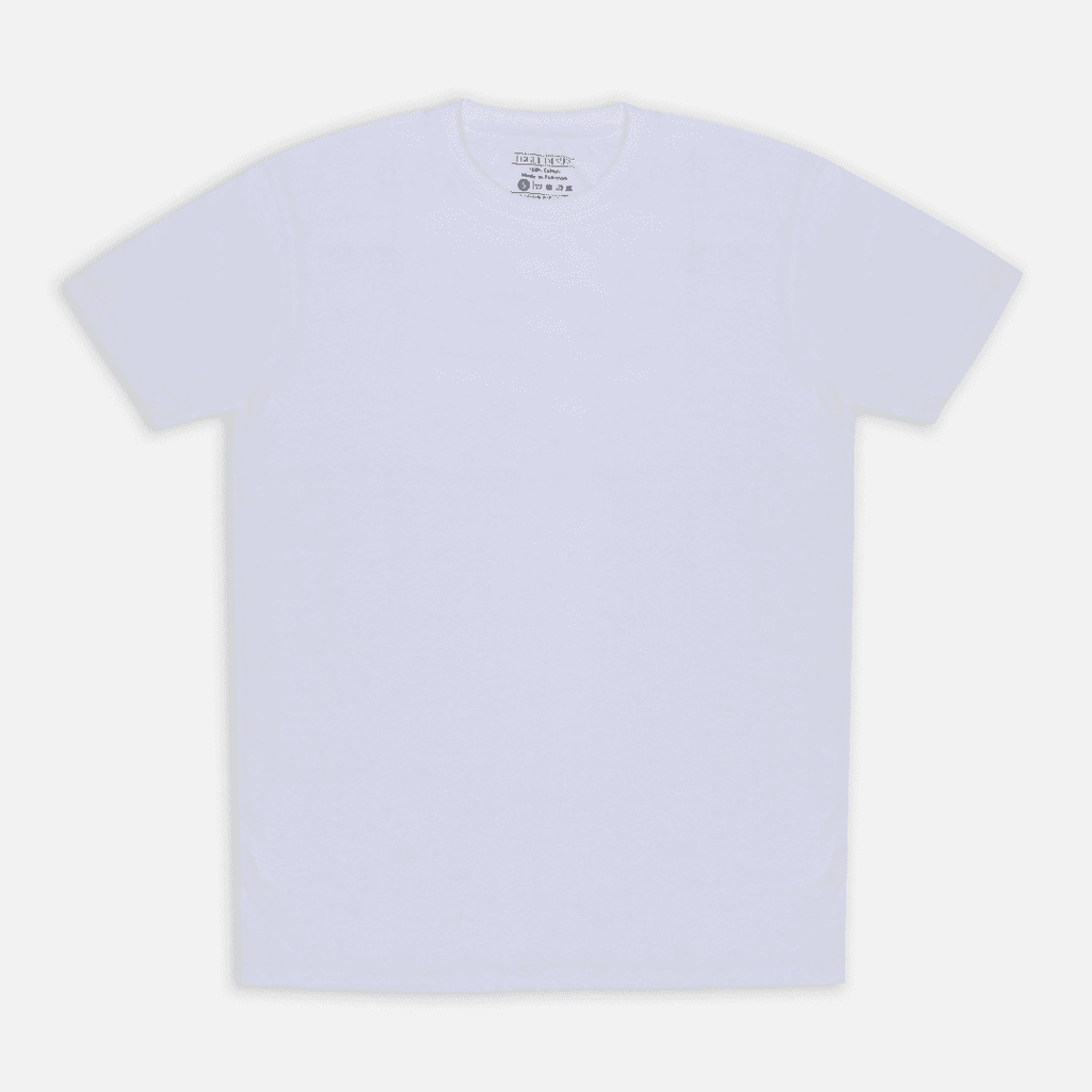 White Color T-Shirt (Extra Light Weight Slub Fabric | Inner/Bed/Night Wear) - VOGUE DESIRE