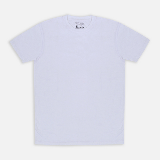 Basic White T-Shirt (Extra Light Weight Slub Fabric) | VOGUE DESIRE