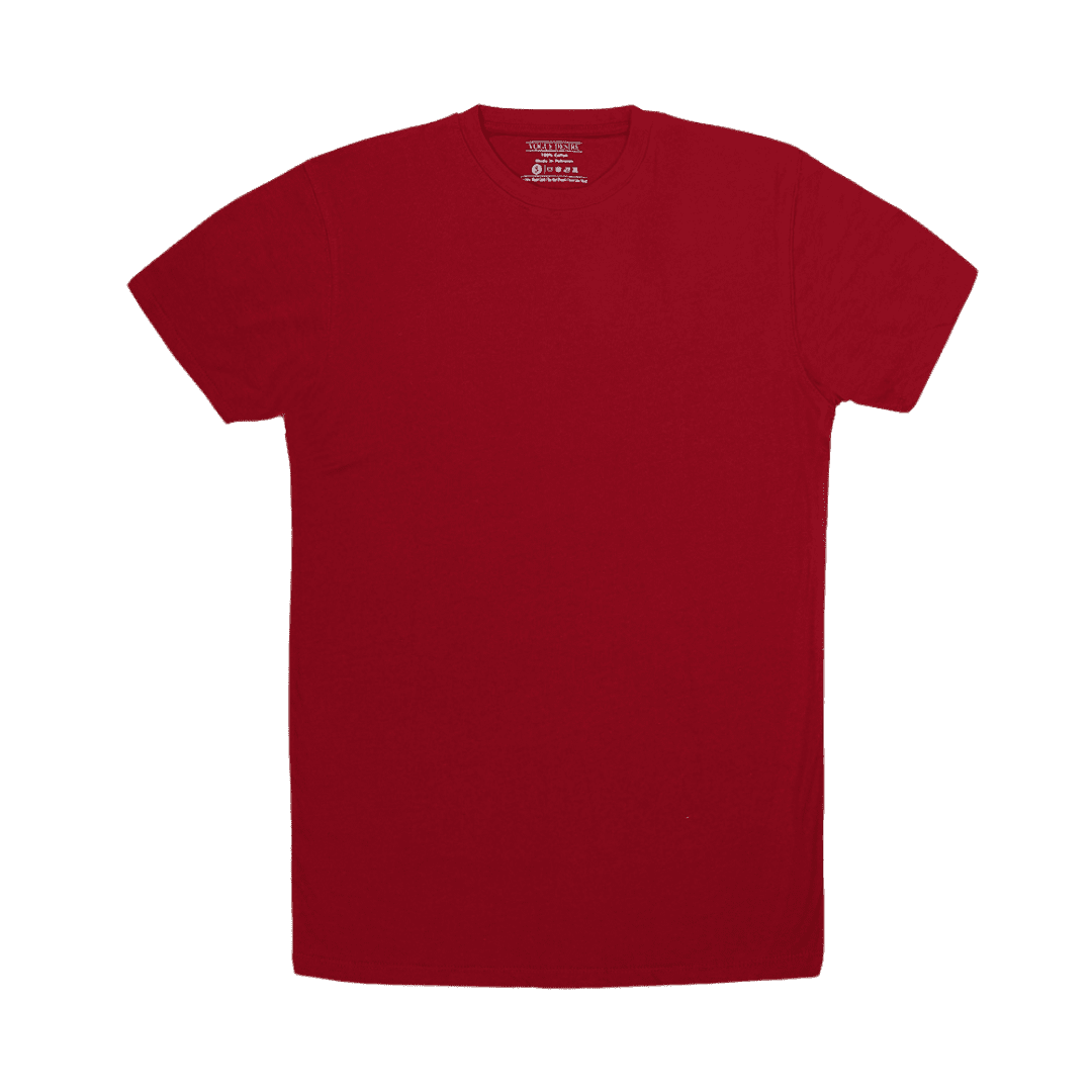 Classic Duo: Black and Burgundy Maroon T-Shirt Pack | VOGUE DESIRE