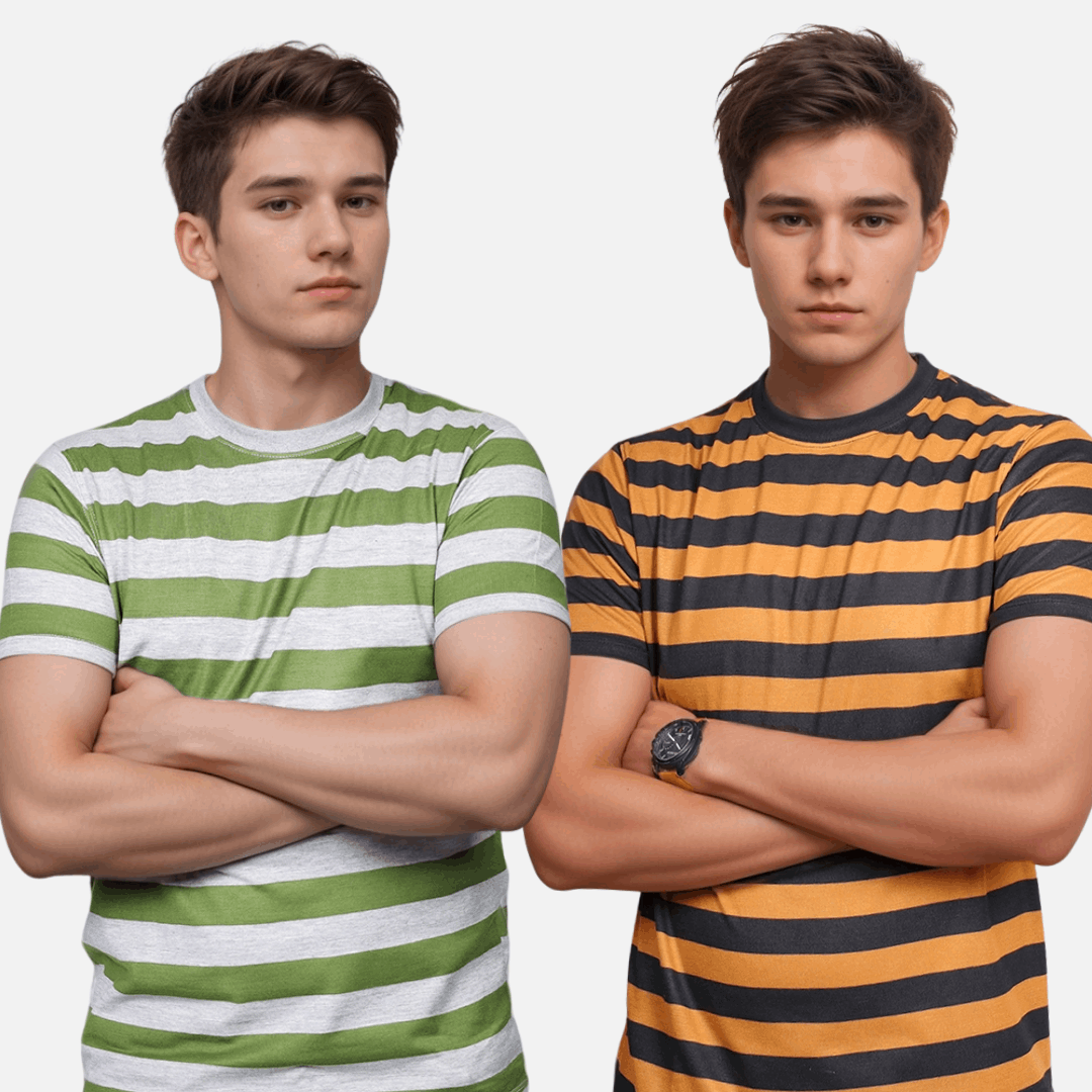 Stripes Duo Pack – Mustard & Green Edition