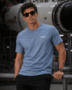 NASA Graphic Tee — Shark Blue