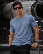 NASA Graphic Tee — Shark Blue