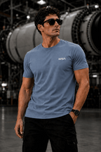 NASA Graphic Tee — Shark Blue
