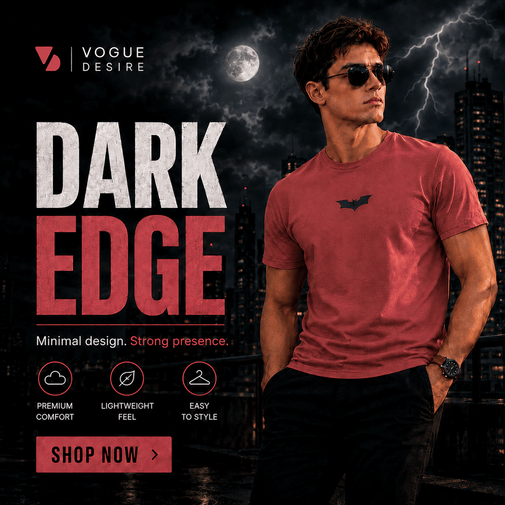 Batman Graphic Tee — Coral