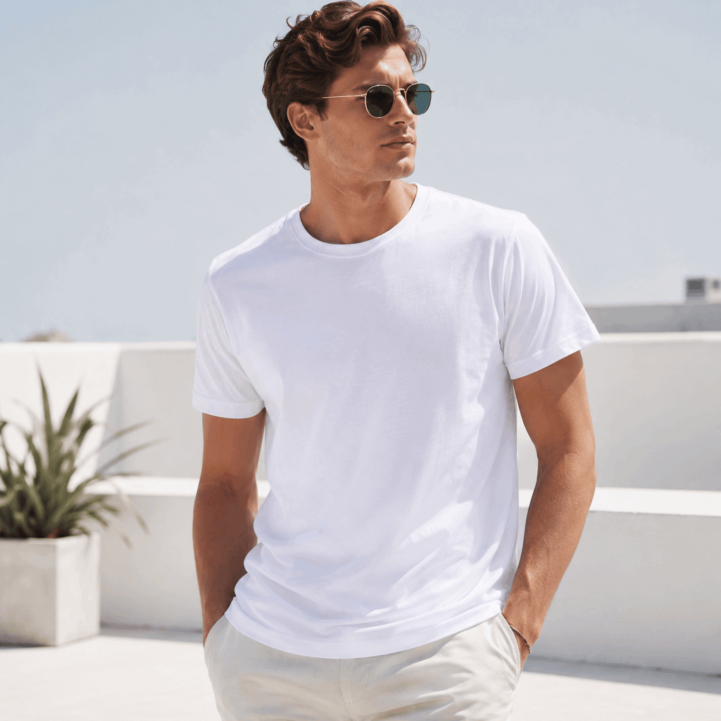 Ultra-Light Slub Tee — White - VOGUE DESIRE