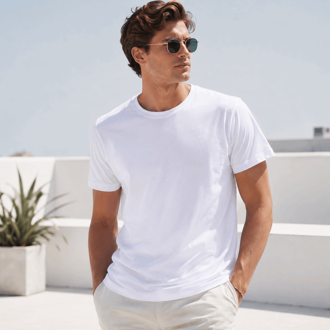 Ultra-Light Slub Tee — White - VOGUE DESIRE