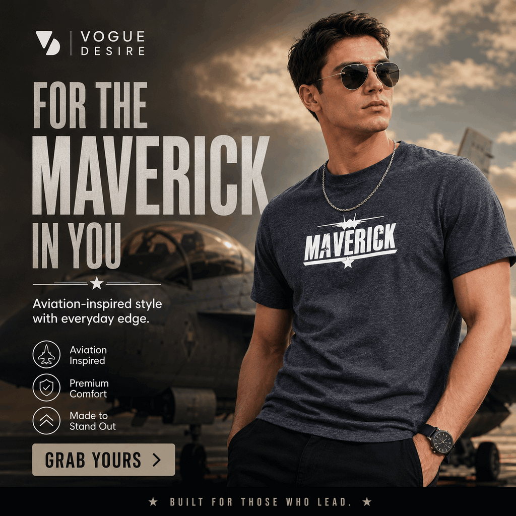 Maverick Aviation Graphic Tee — Charcoal