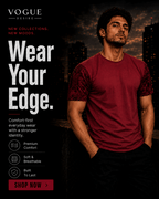 Signature Comic Sleeve Graphic Tee — Burgundy Maroon