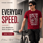 Speed Wheels Graphic Tee — Burgundy Maroon