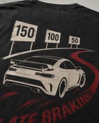 Late Braking Drop Shoulder Oversized T-Shirt – Washed Black