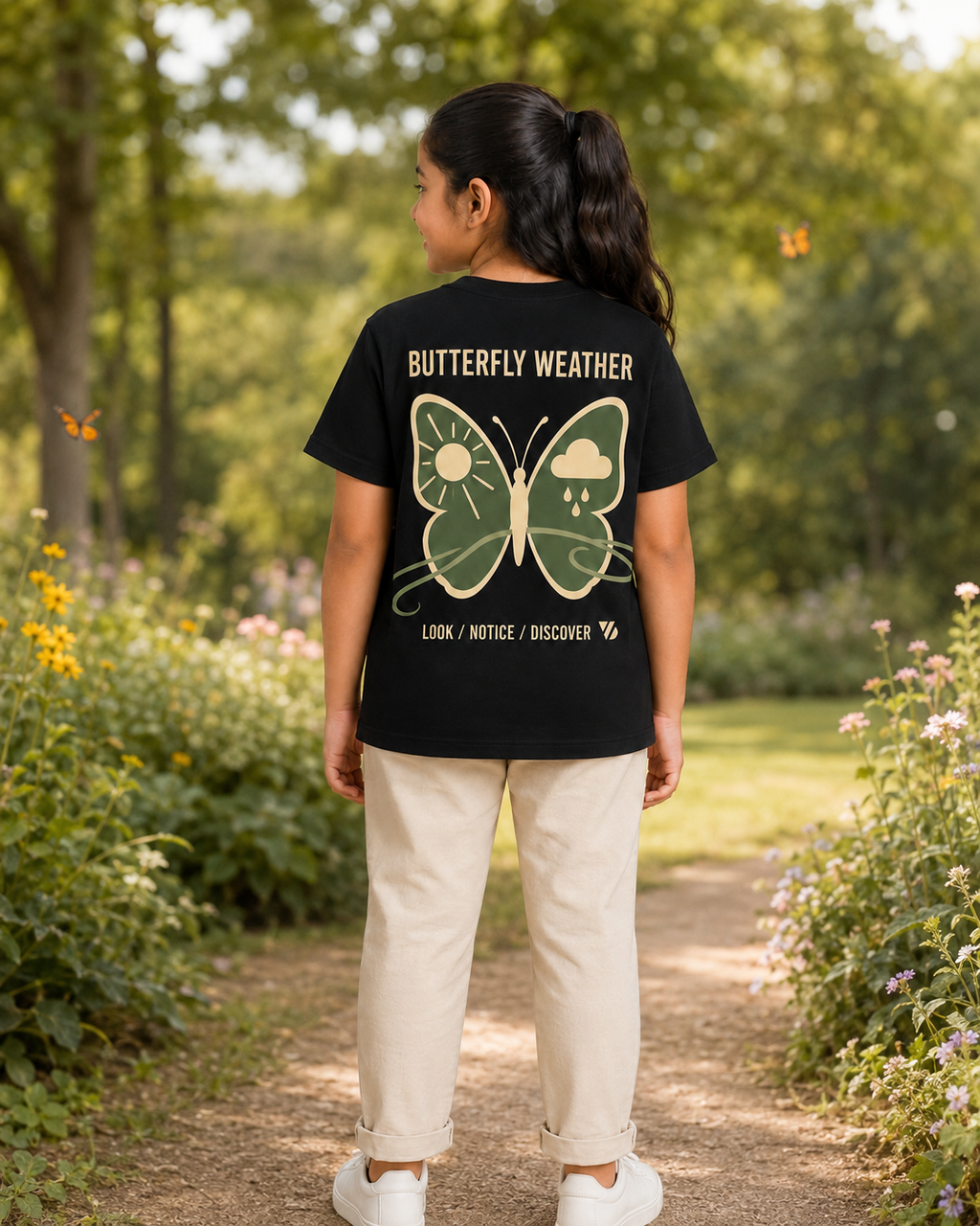 Butterfly Weather Kids T-Shirt