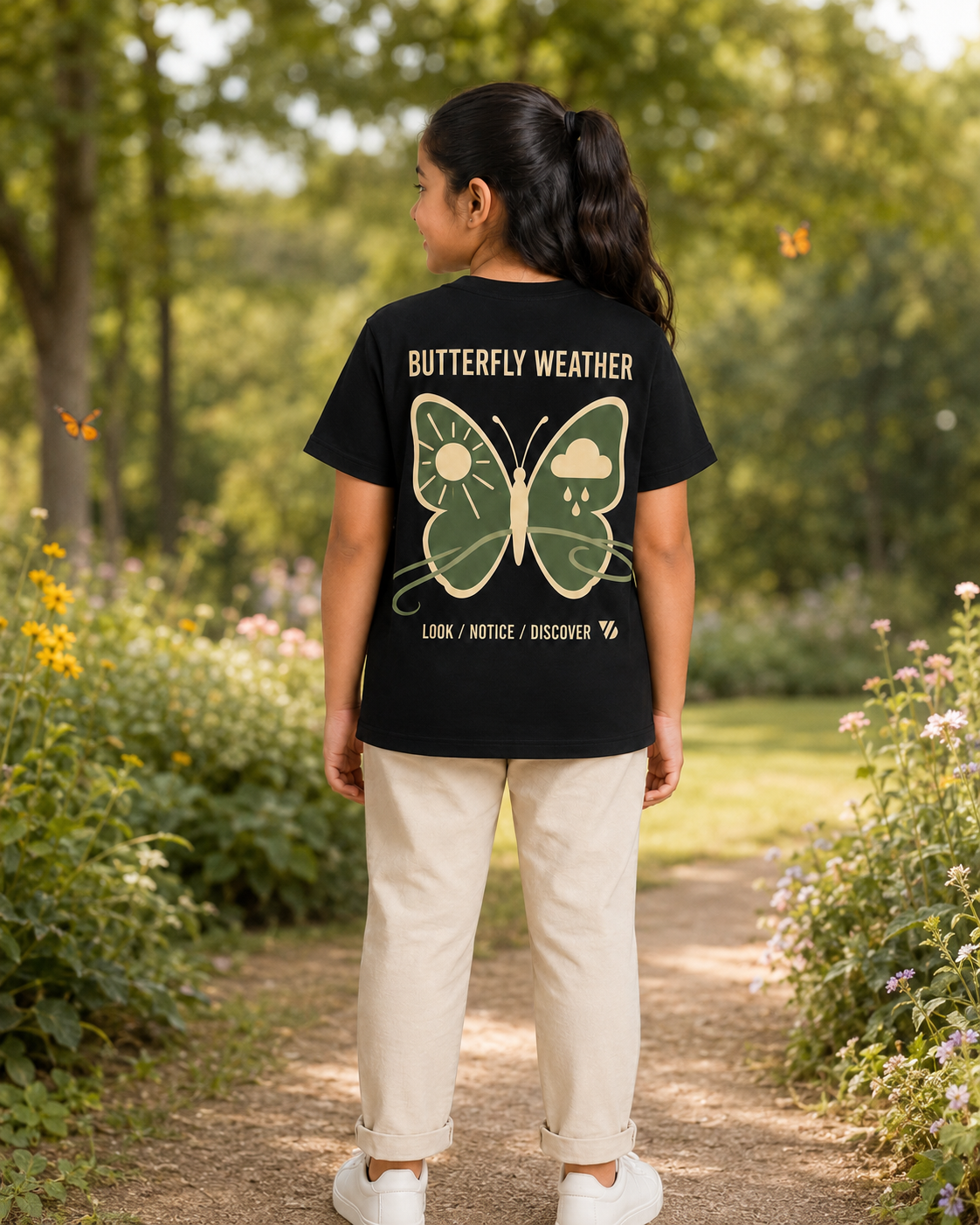 Butterfly Weather Kids T-Shirt