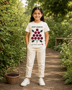 Berry Geometry Kids T-Shirt – Off-White