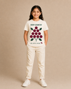 Berry Geometry Kids T-Shirt – Off-White