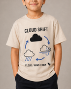 Cloud Shift Kids T-Shirt – Beige