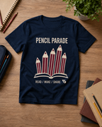 Pencil Parade Kids T-Shirt – Navy