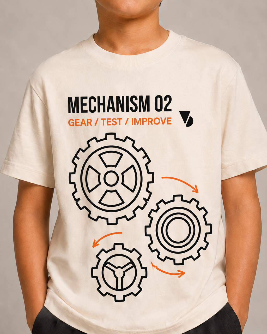 Mechanism 02 Kids T-Shirt – Off-White