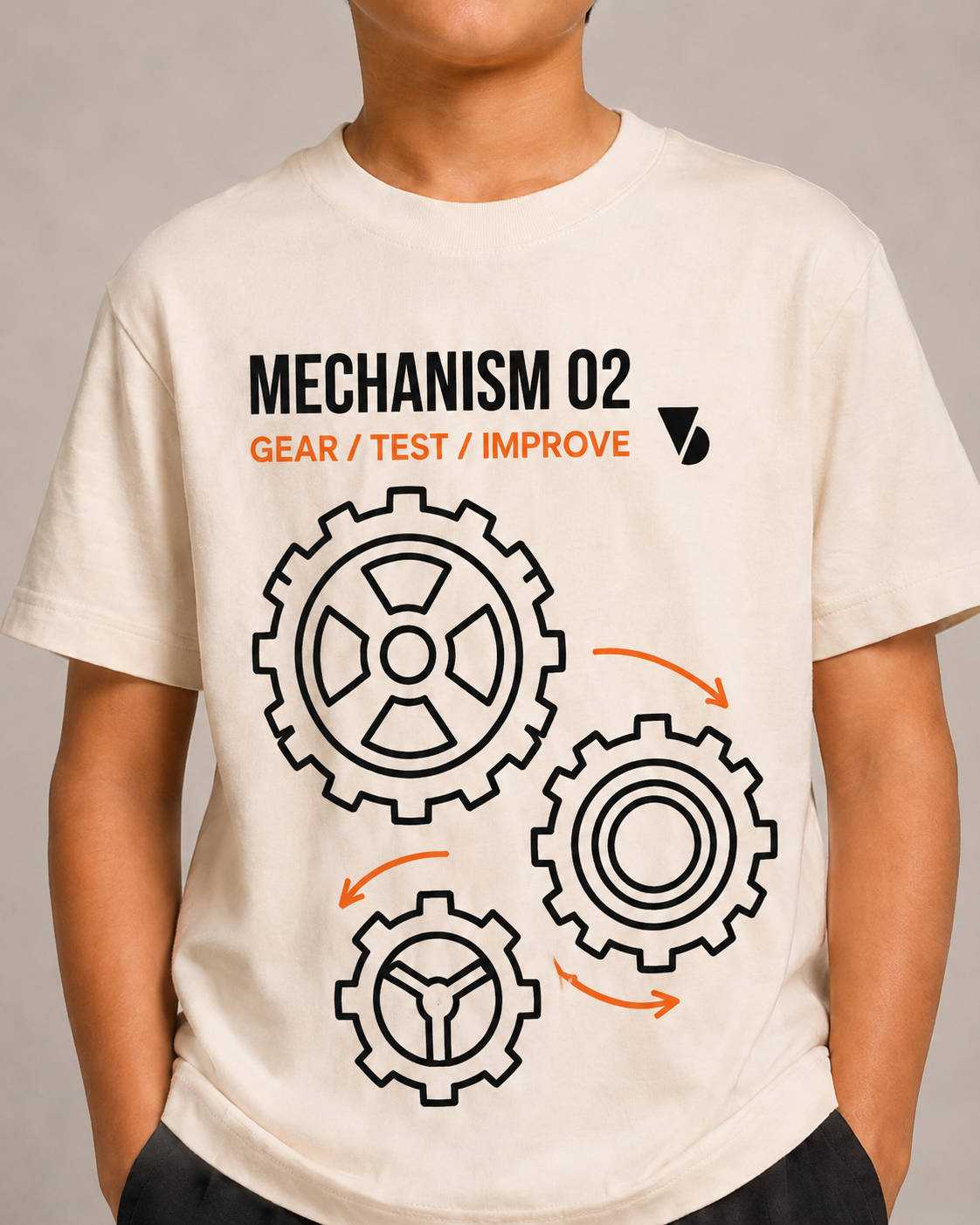 Mechanism 02 Kids T-Shirt – Off-White