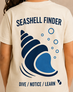 Seashell Finder Kids T-Shirt – Off-White