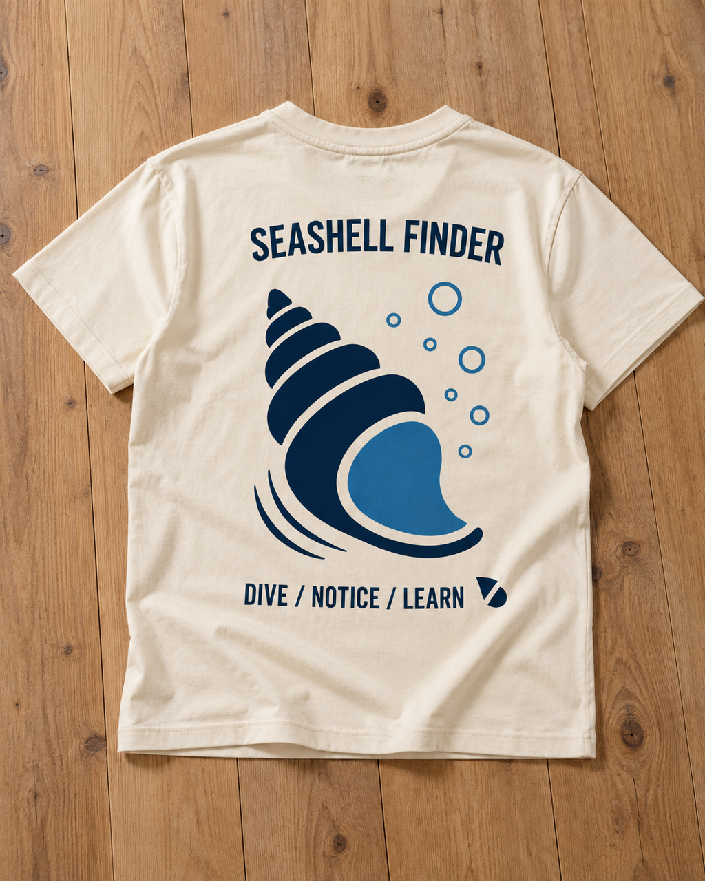 Seashell Finder Kids T-Shirt – Off-White