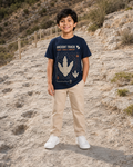 Ancient Track Kids T-Shirt – Navy