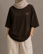 One More Chapter Women’s Oversized Drop Shoulder T-Shirt – Espresso Brown