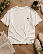 Slow Morning Women’s Oversized Drop Shoulder T-Shirt – Off-White