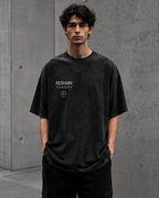Respawn Theory Drop-Shoulder Graphic T-Shirt – Washed Charcoal