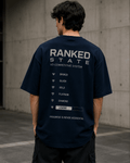 Ranked State Drop-Shoulder Graphic T-Shirt – Navy Blue