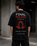Final Round Drop-Shoulder Graphic T-Shirt – Washed Black