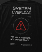 System Overload Drop-Shoulder Graphic T-Shirt – Black