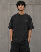 Tactical Queue Drop-Shoulder Graphic T-Shirt – Washed Charcoal