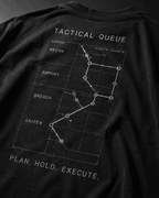 Tactical Queue Drop-Shoulder Graphic T-Shirt – Washed Charcoal