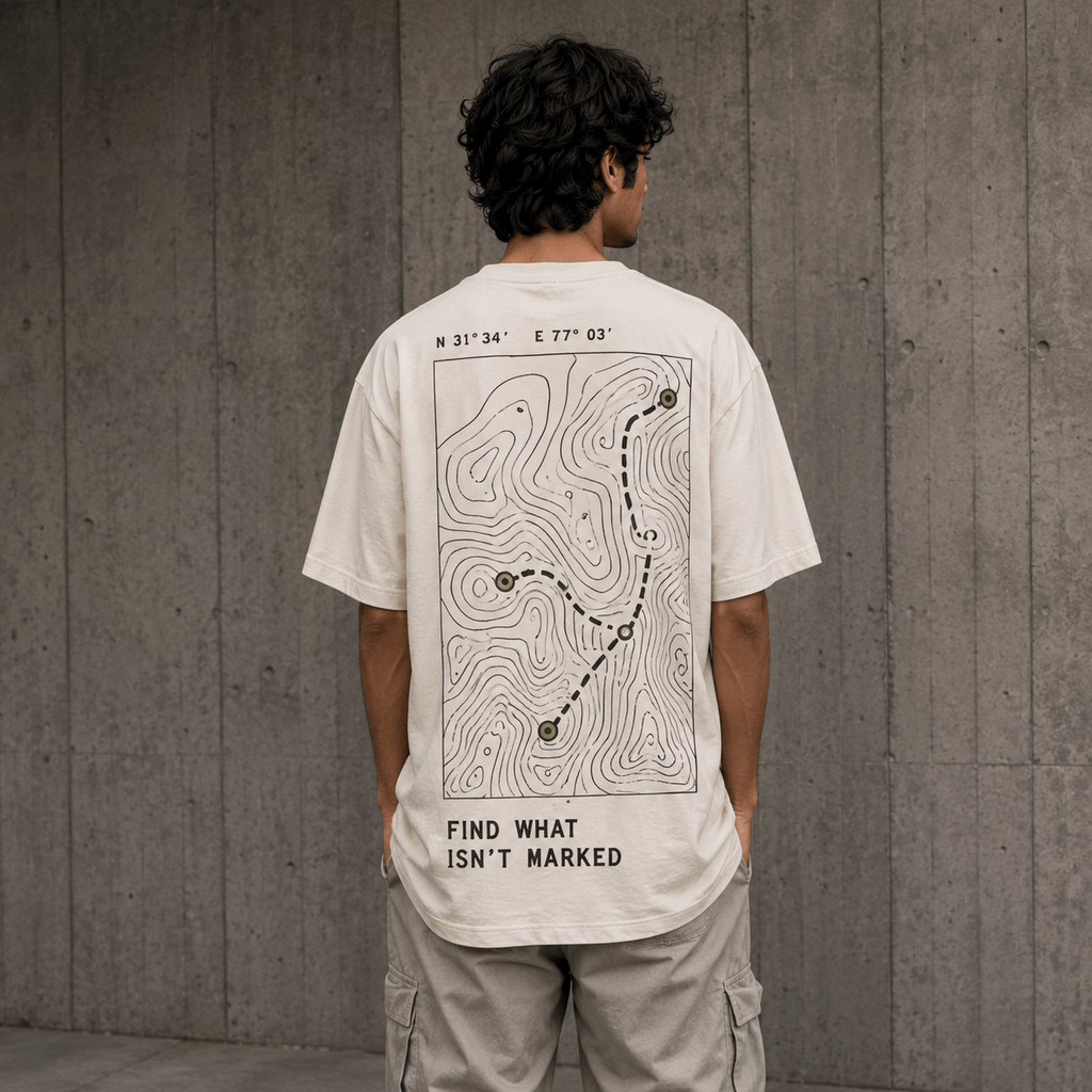 Open World Drop-Shoulder Graphic T-Shirt – Off-White