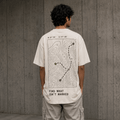 Open World Drop-Shoulder Graphic T-Shirt – Off-White