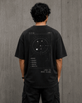 Night Raid Drop-Shoulder Graphic T-Shirt – Washed Black