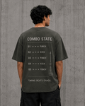 Combo State Drop-Shoulder Graphic T-Shirt – Washed Olive