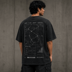 Tactical Drop Drop-Shoulder Graphic T-Shirt – Washed Black