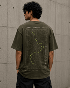 Wild Uprising Drop-Shoulder Graphic T-Shirt – Washed Olive