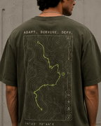 Wild Uprising Drop-Shoulder Graphic T-Shirt – Washed Olive