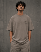 Last Outpost Drop-Shoulder Graphic T-Shirt – Washed Taupe