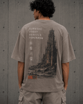 Last Outpost Drop-Shoulder Graphic T-Shirt – Washed Taupe