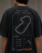 Speed Vector Drop-Shoulder Graphic T-Shirt – Washed Black