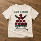 Berry Geometry Kids T-Shirt – Off-White